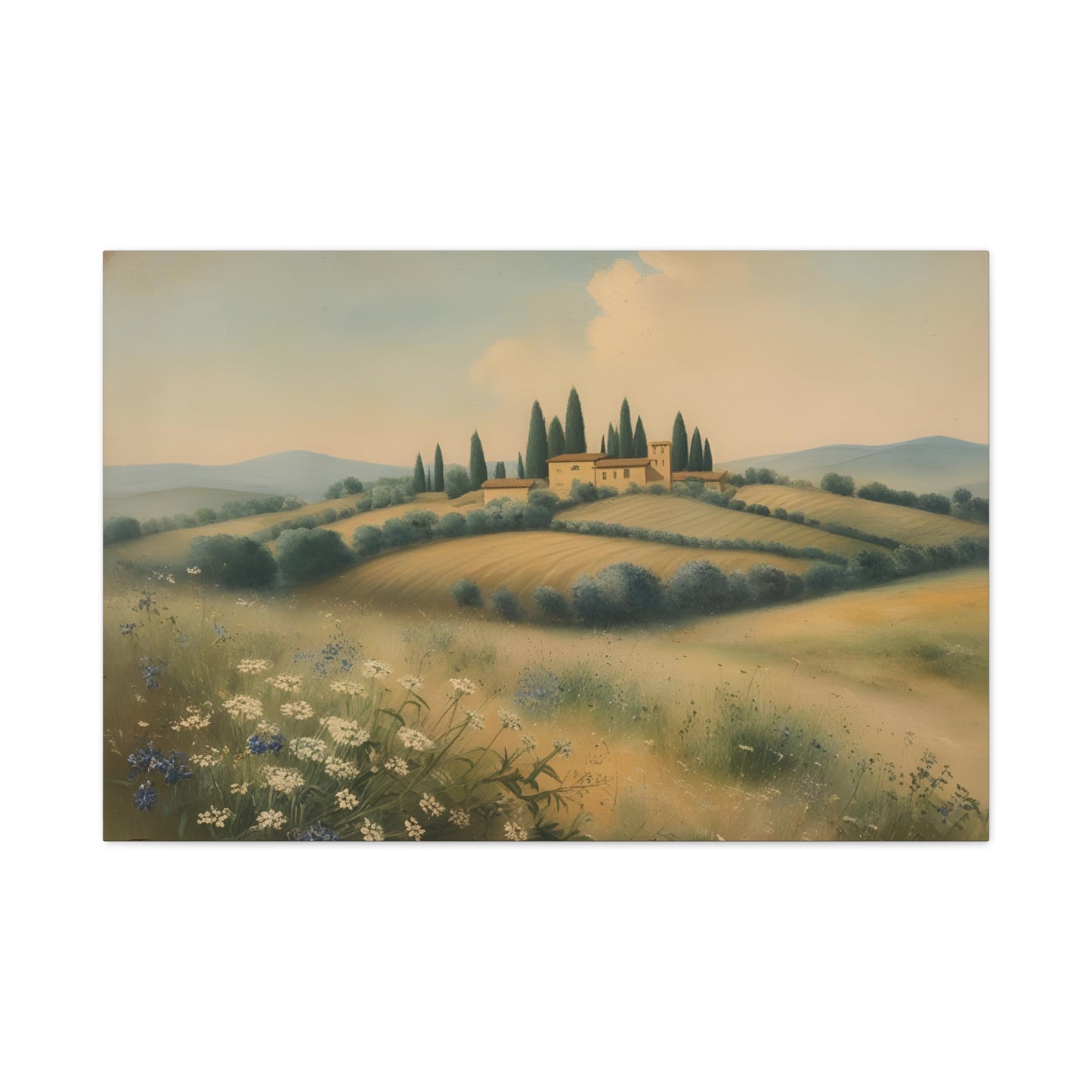 Italian Serene Countryside Canvas Wall Art