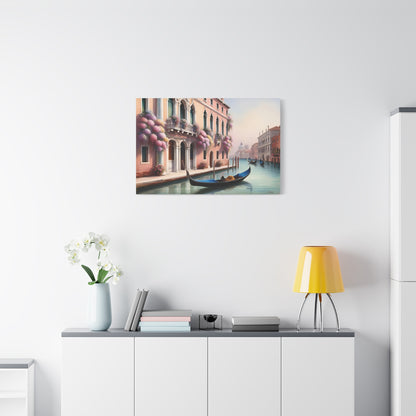 Beautiful Venice Canal Canvas Wall Art