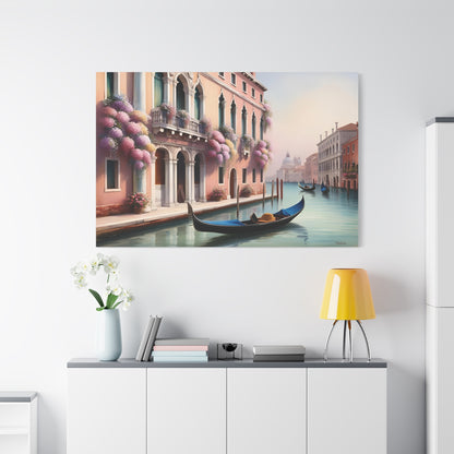 Beautiful Venice Canal Canvas Wall Art