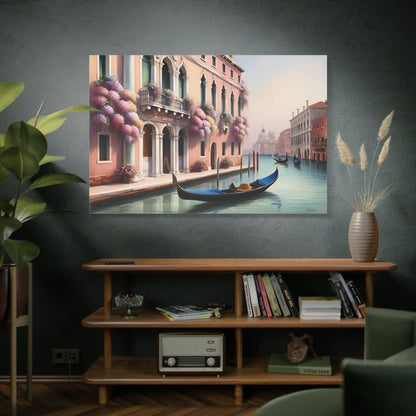 Beautiful Venice Canal Canvas Wall Art