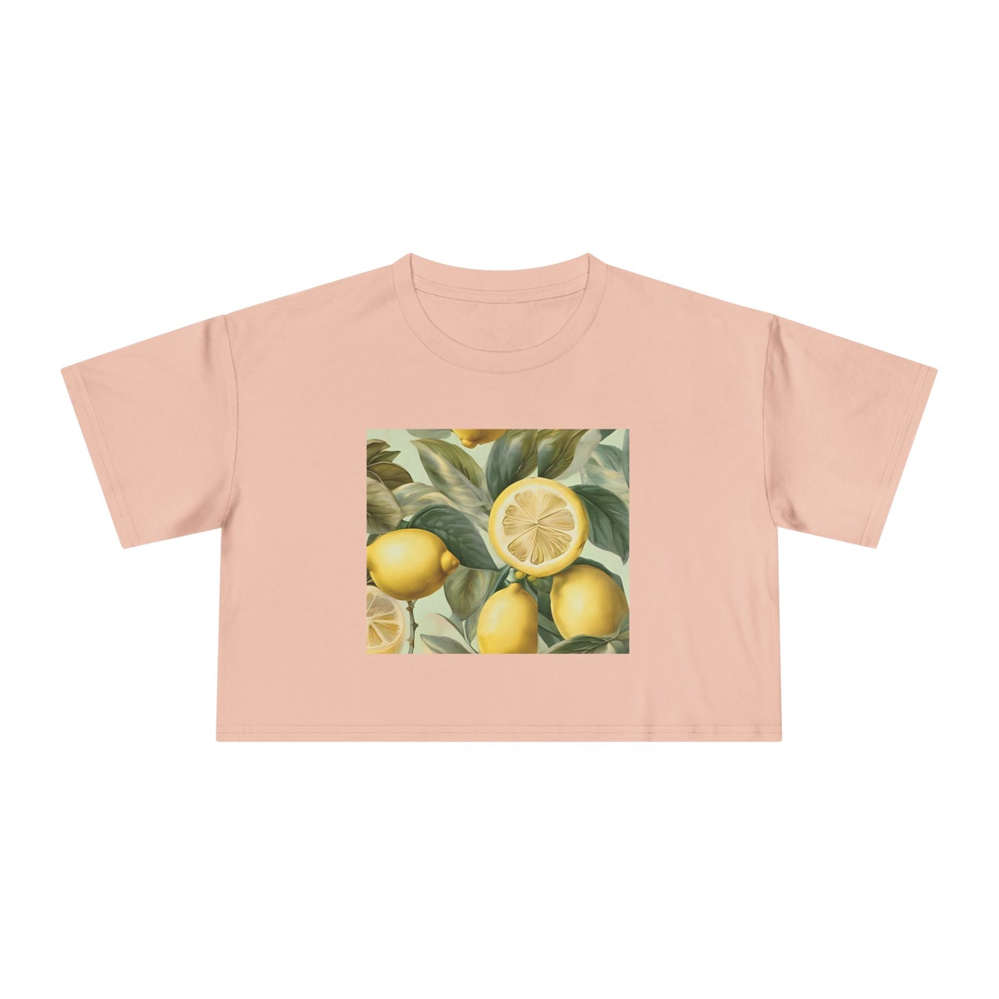 Lemon-Themed Women's Crop Tee