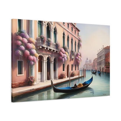 Beautiful Venice Canal Canvas Wall Art