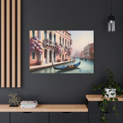 Beautiful Venice Canal Canvas Wall Art